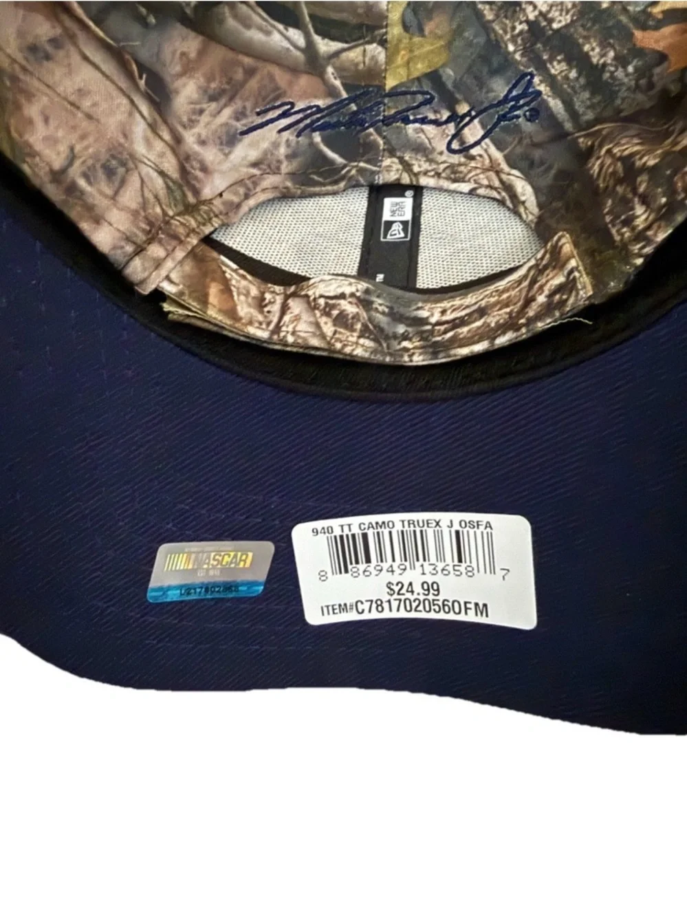 Nascar Martin Truex Jr. #78 Hat New Era 9Forty Camo Flag Cap Adult Adjustable